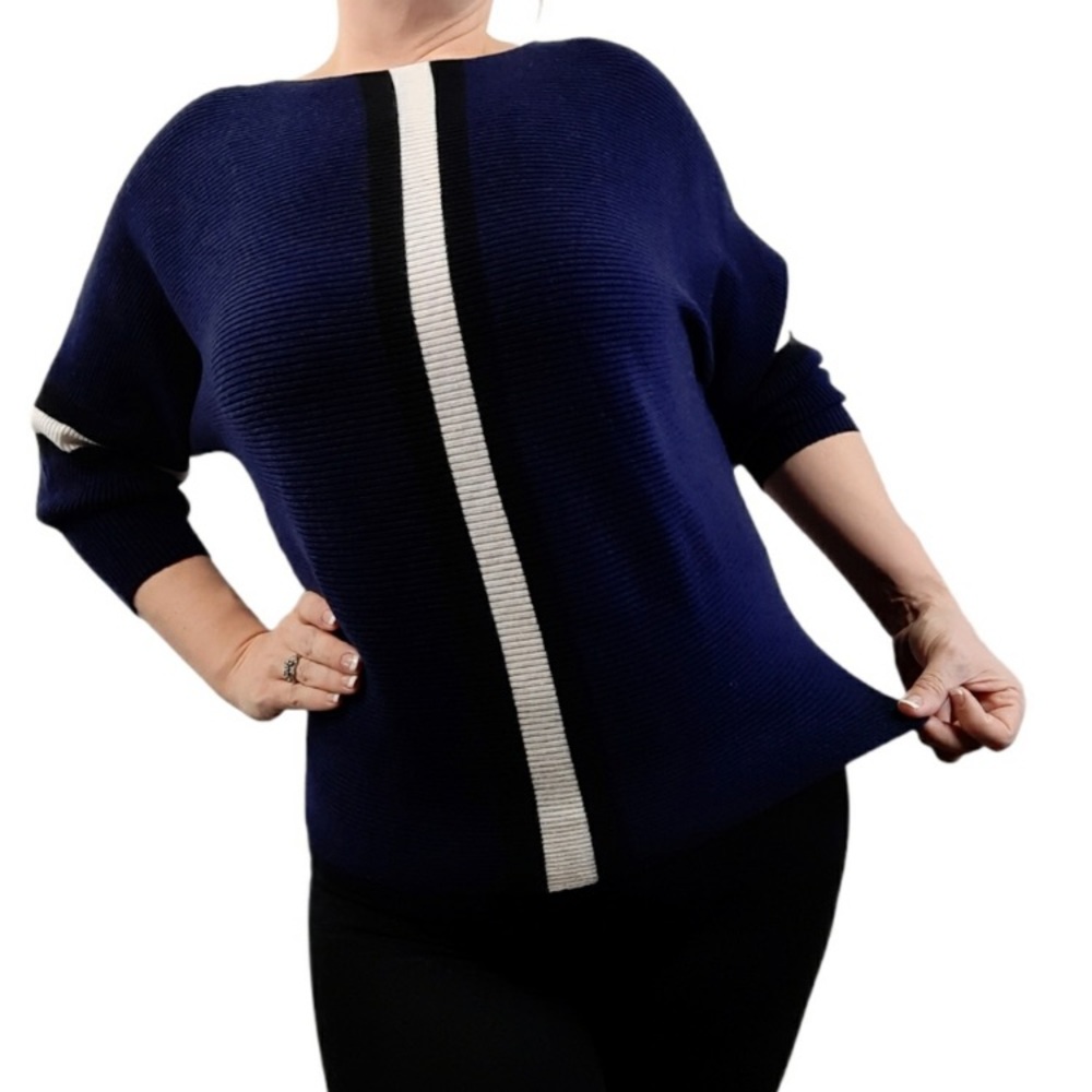 Say What? Ribbed Striped Sweater - Picture 5 of 7
